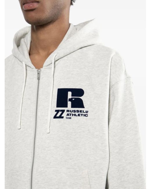 Izzue X Russell Athletic Hoodie Mit Logo-Stickerei in White für Herren