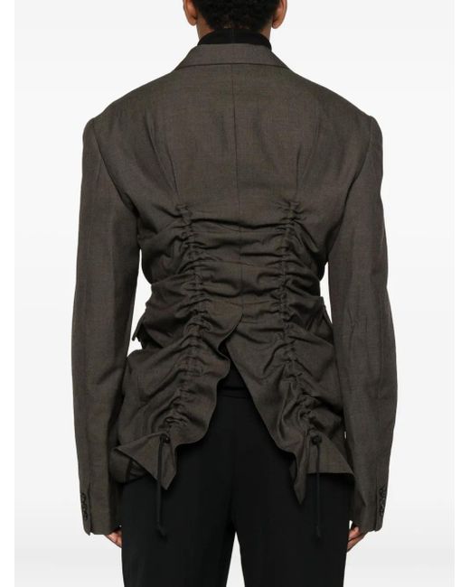 Comme des Garçons Geraffte Gabardine-Jacke in Black für Herren