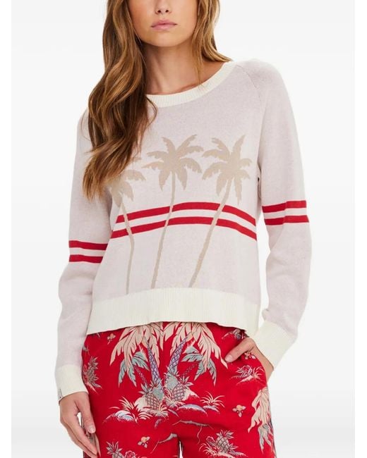 The Upside Red Palma Palm-Tree Sweater