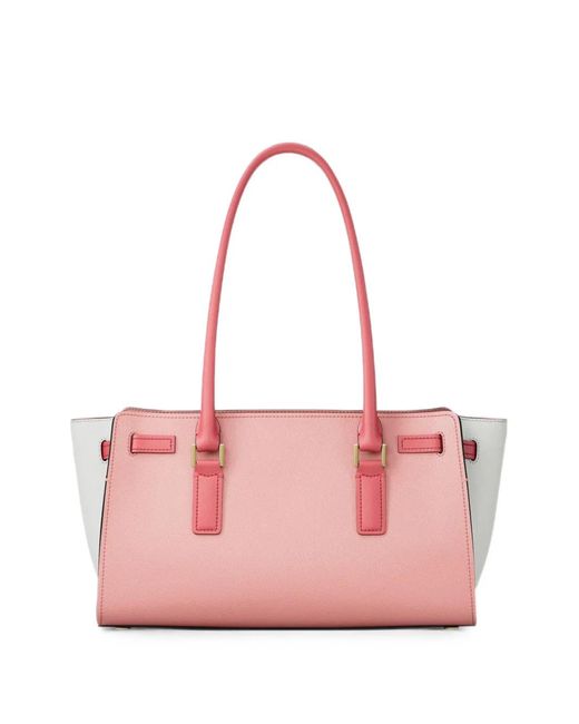 Michael Kors Pink Small Hamilton Moderne Leather Tote Bag