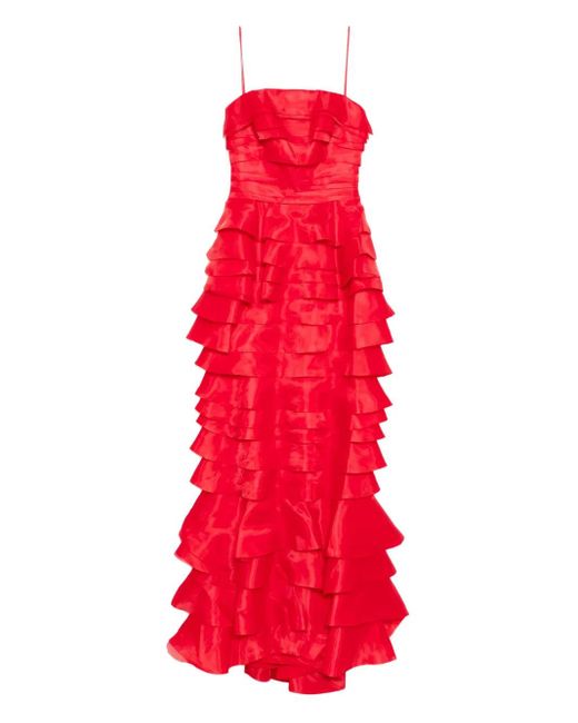 Vestido a capas Saiid Kobeisy de color Red