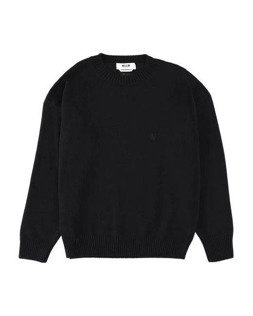 Pull À Col Rond MSGM pour homme en coloris Black