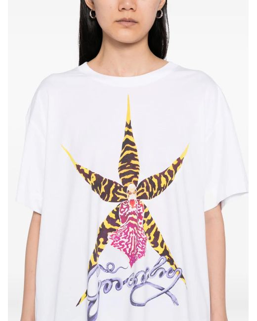 Givenchy White Graphic-Print T-Shirt