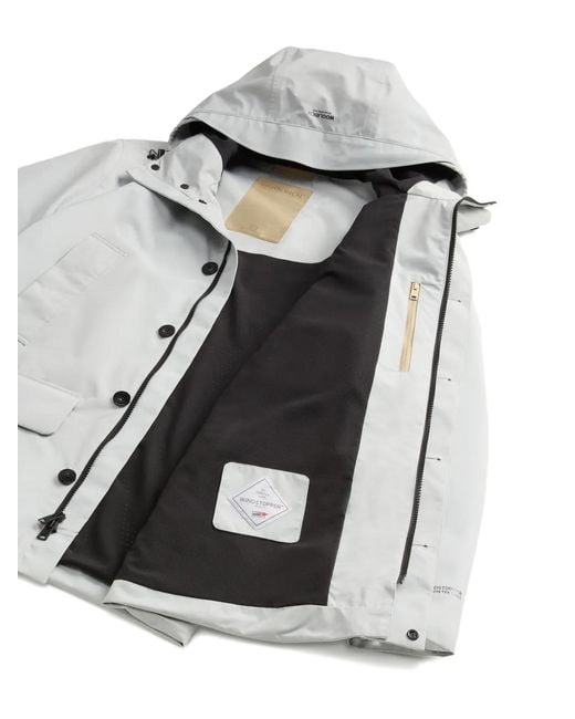 Woolrich White Gtx Summer Parka Coat for men