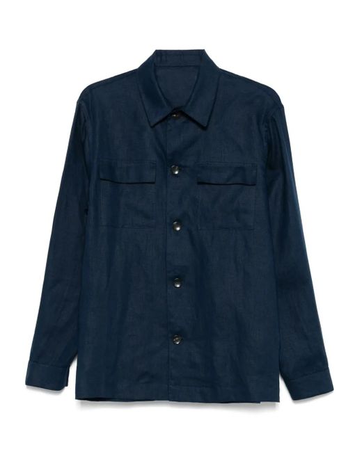 Giacca-Camicia Jordan di Michael Coal in Blue da Uomo