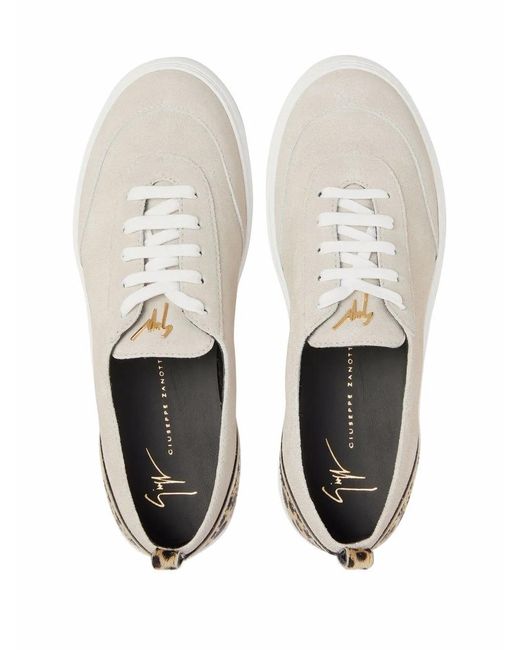 Giuseppe Zanotti White Zenas Low-Top Sneakers