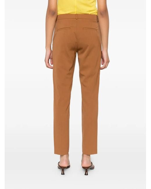 Sportmax Brown Slit Trousers