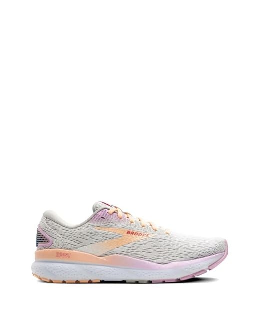 Brooks White Ghost 16 Performance Sneakers