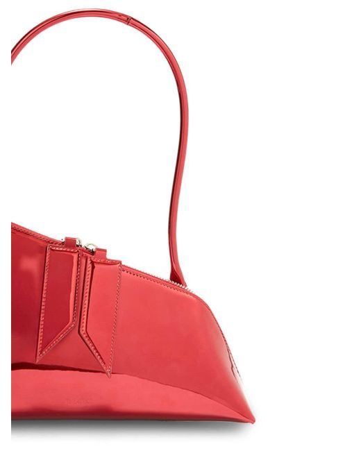 The Attico Red Sunrise Faux-leather Shoulder Bag