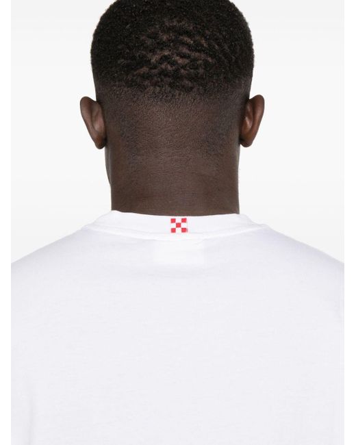 T-shirt con stampa grafica di Mc2 Saint Barth in White da Uomo