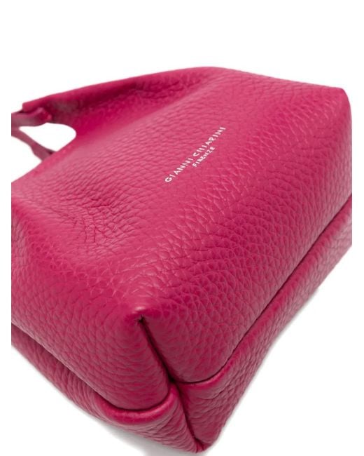 Gianni Chiarini Dua Leren Mini-Tas in het Pink