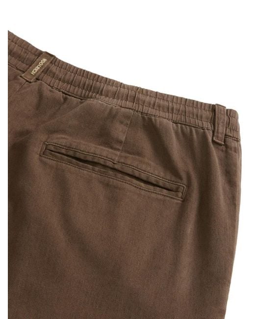 Woolrich Brown Milton Drawstring-Waist Trousers for men