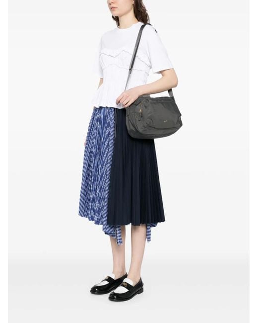 Agnes B. Gray Round-Shape Shoulder Bag
