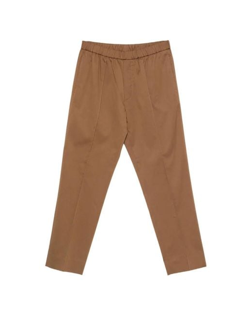 Paolo Pecora White Elasticated-Waistband Trousers for men