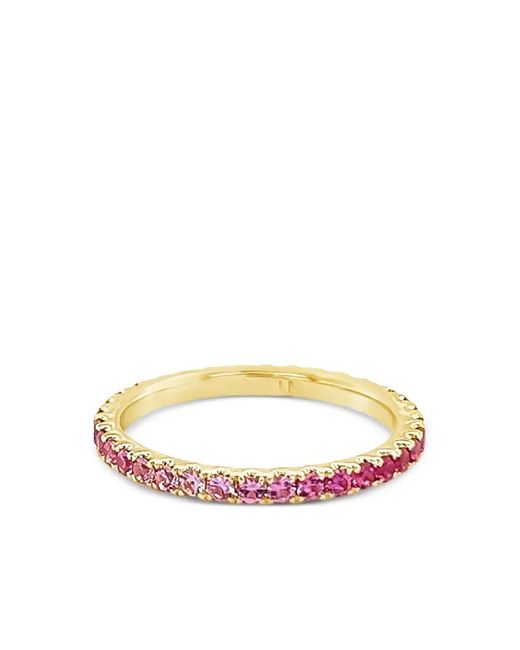 Lisa Nik White 18K Ombre Skinny Sapphire Ring