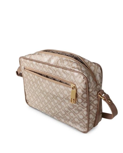 Gherardini Natural Monogram-Pattern Crossbody Bag