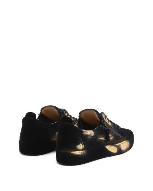 Giuseppe Zanotti Black Gail Suede Sneakers