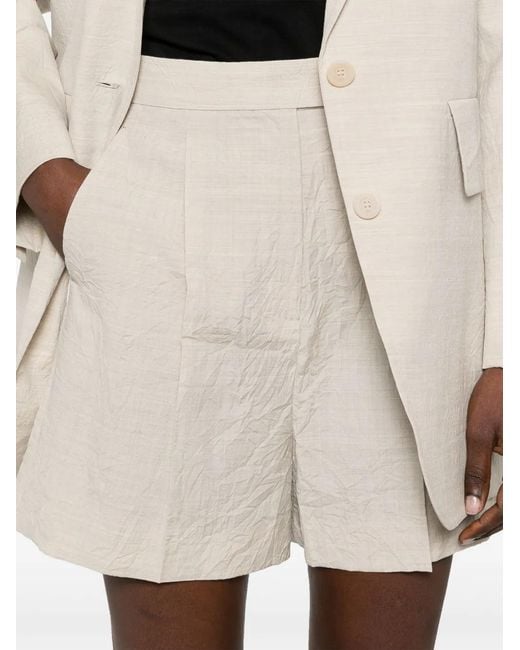 Max Mara Natural Wool Shorts