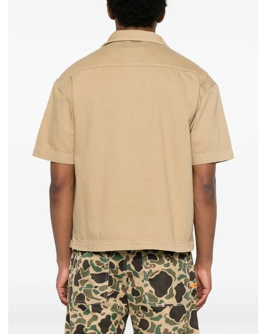 Replay Natural Logo-Patch Short-Sleeve Jacket