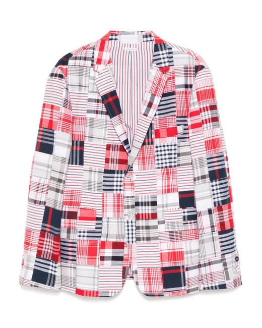 Thom Browne Red Unconstructed Blazer for men