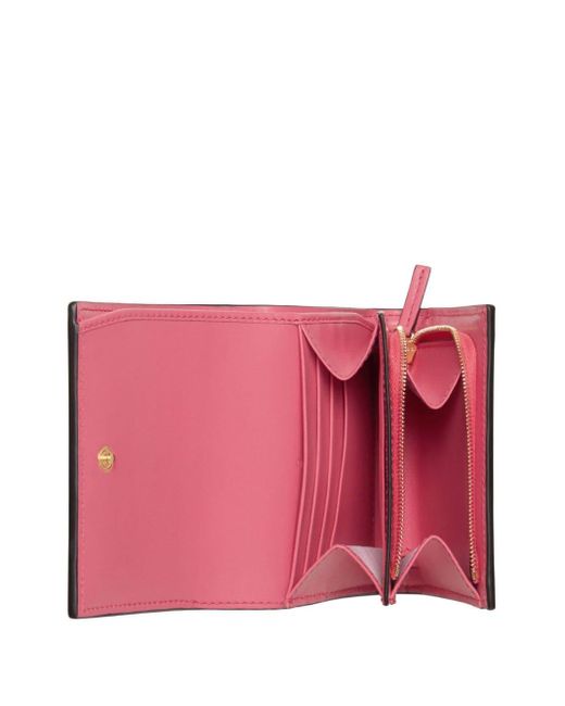 Gucci Pink GG Matelassé Card Case Wallet
