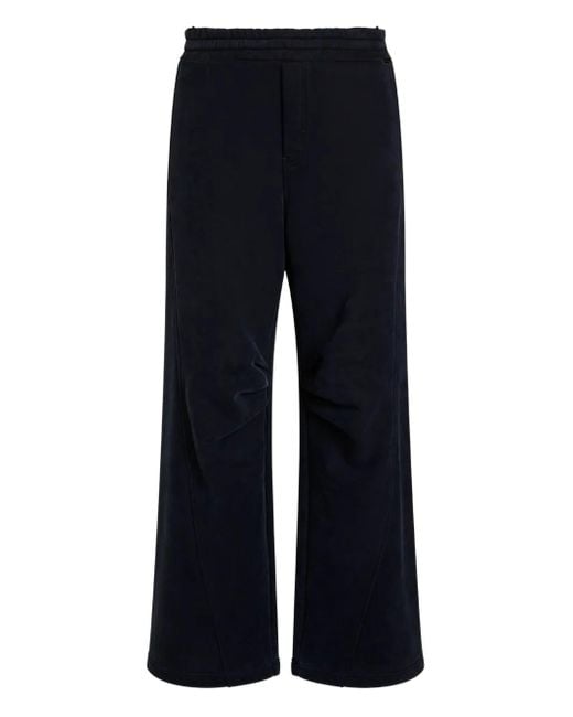 Dolce & Gabbana Blue Elasticated-Waistband Panelled Track Pants for men