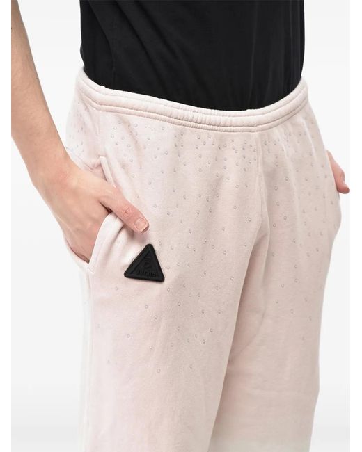 Off-White c/o Virgil Abloh White Rhinestone-Embellished Degradé Track Pants for men