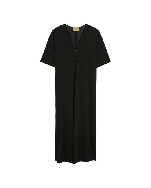 Momoní Black Robe Penelope À Manches Courtes