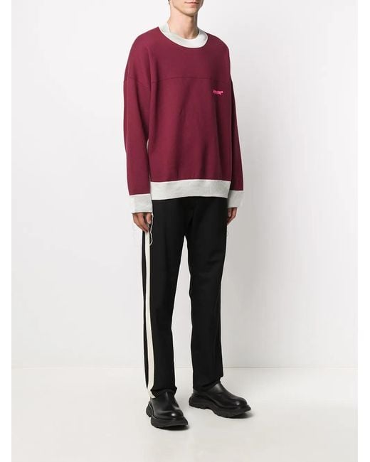 Ambush Red Panel Detailing Sweatshirt for men