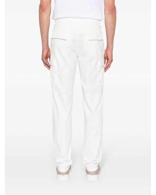Pantalones ajustados tipo cargo Eleventy de hombre de color White
