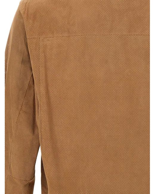 Boss Brown Suede Jacket for men