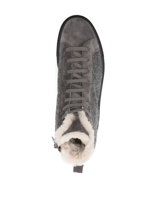 Sneakers Con Design A Inserti di Doucal's in Gray