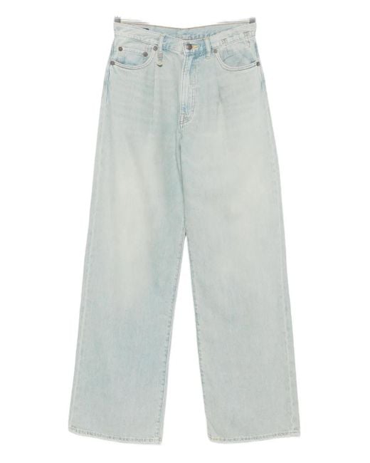 Jeans Damon Con Pieghe di R13 in Blue