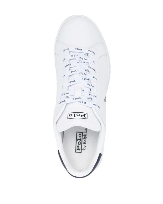 Polo Ralph Lauren White Heritage Sneakers for men