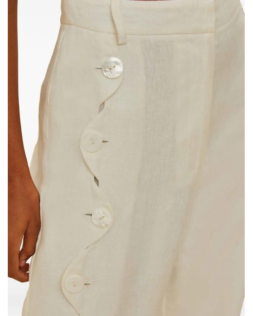 Farm Rio Natural Linen Trousers