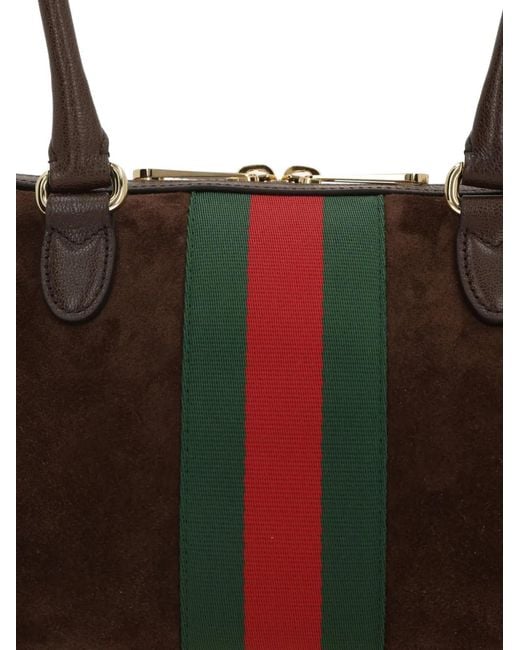 Gucci Black Medium Borsetto Leather Tote Bag