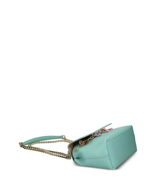 Just Cavalli Green Sac Porté Épaule À Breloque Et À Chaîne