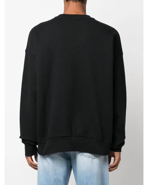 BOTTER Black Graphic-Print Crew Neck Sweatshirt for men