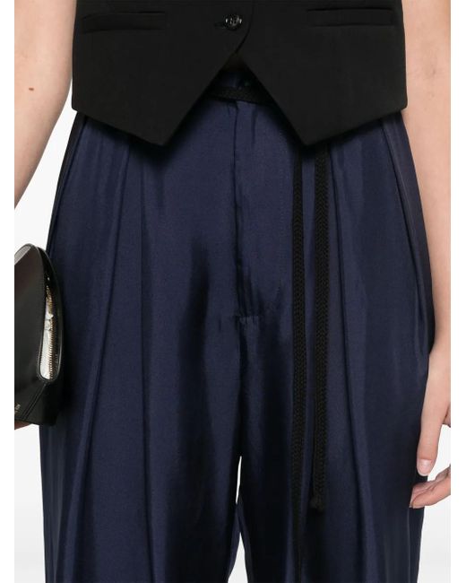 Barena Blue Silk Trousers
