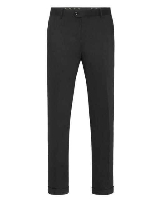 Billionaire Black Tailored Trousers for men