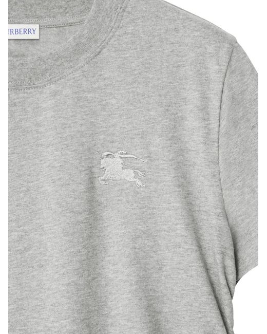 Camiseta Festival Equestrian-Knight con lateral fruncido Burberry de color Gray
