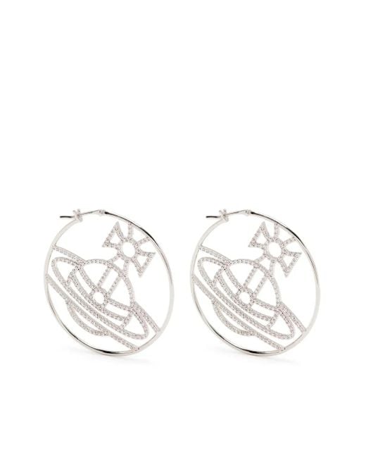 Vivienne Westwood Eloisa フープピアス White