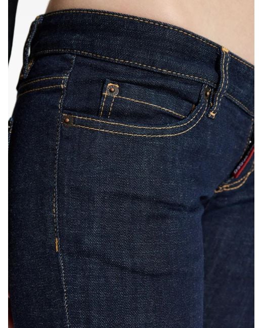 Vaqueros bootcut de talle bajo DSquared² de color Blue