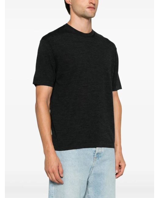 D4.0 Black Wool Sweater for men