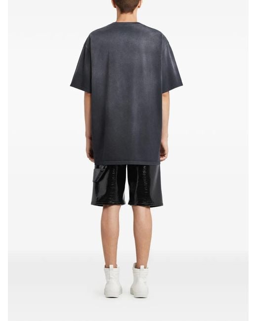 Courreges Black Pocket Button-Fastening Shorts for men