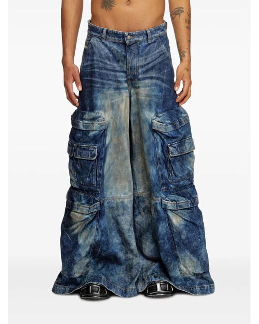 Vaqueros D-Giappo de x Damiano David DIESEL de color Blue