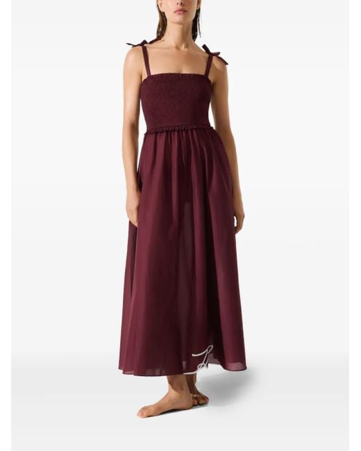 Robe De Plage À Fronces Karl Lagerfeld en coloris Purple