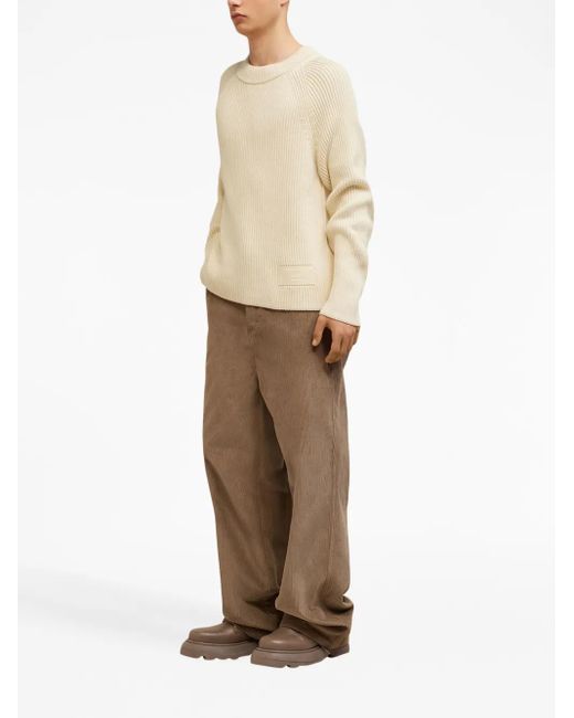 AMI Natural Ivory Jumper With Patch for men