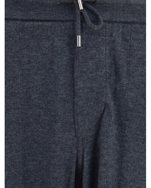 Loro Piana Blue Drawstring-Waist Track Pants for men