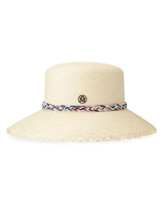 Maison Michel Natural New Kendall Braided-Strap Hat